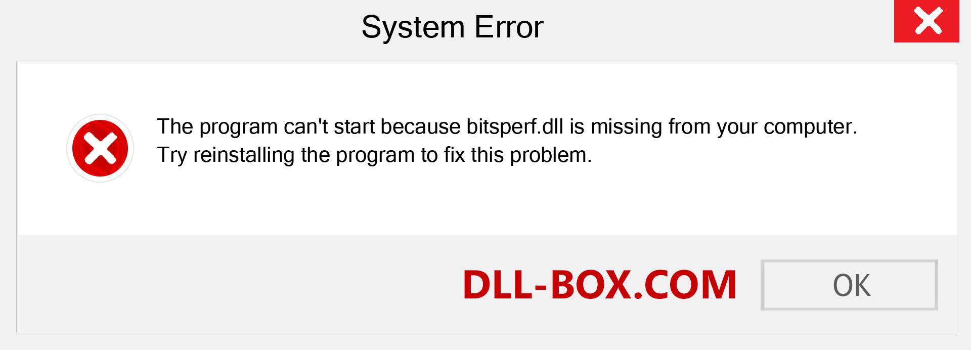  bitsperf.dll file is missing?. Download for Windows 7, 8, 10 - Fix  bitsperf dll Missing Error on Windows, photos, images